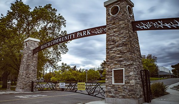 rusch-park-1-min custom decorative archway for a community park