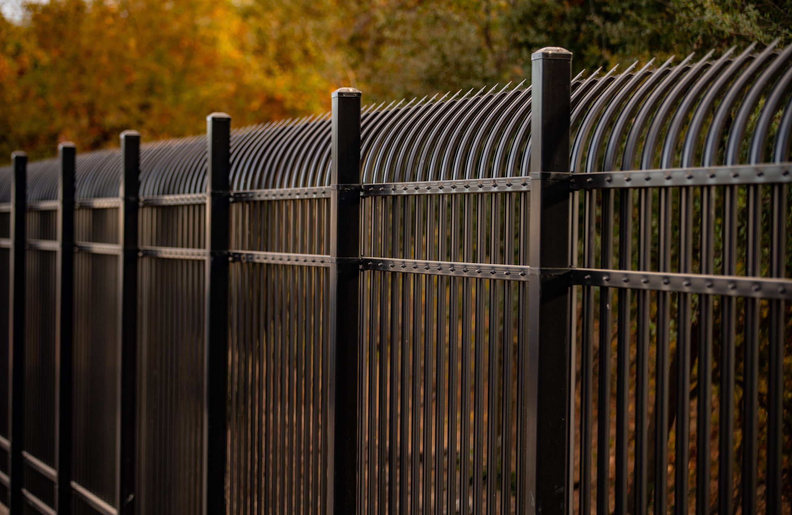 pge-chico-3-min Iron picket fencing built by Crusader Fence commercial contractor for PG&E utility